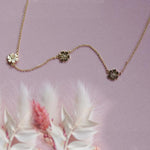 Triple Daisy Chain Necklace - Junk Jewels