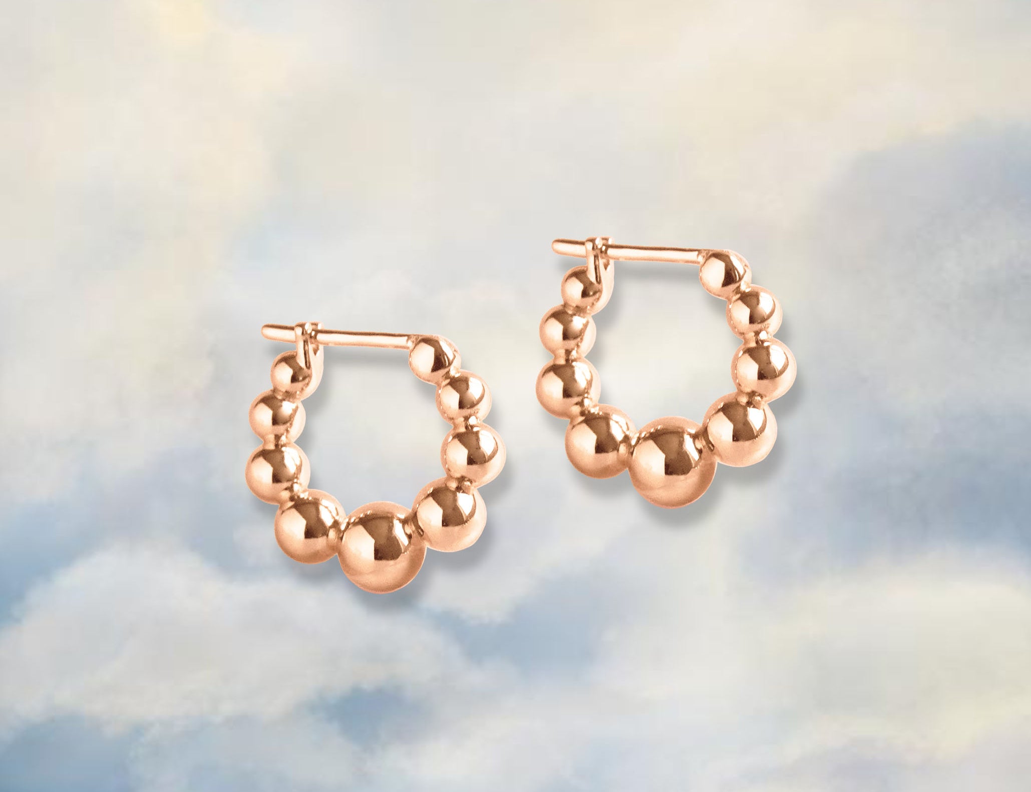 Bobble Hoop Earrings - Junk Jewels