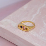 Midnight Gemstone Signet Ring - Junk Jewels