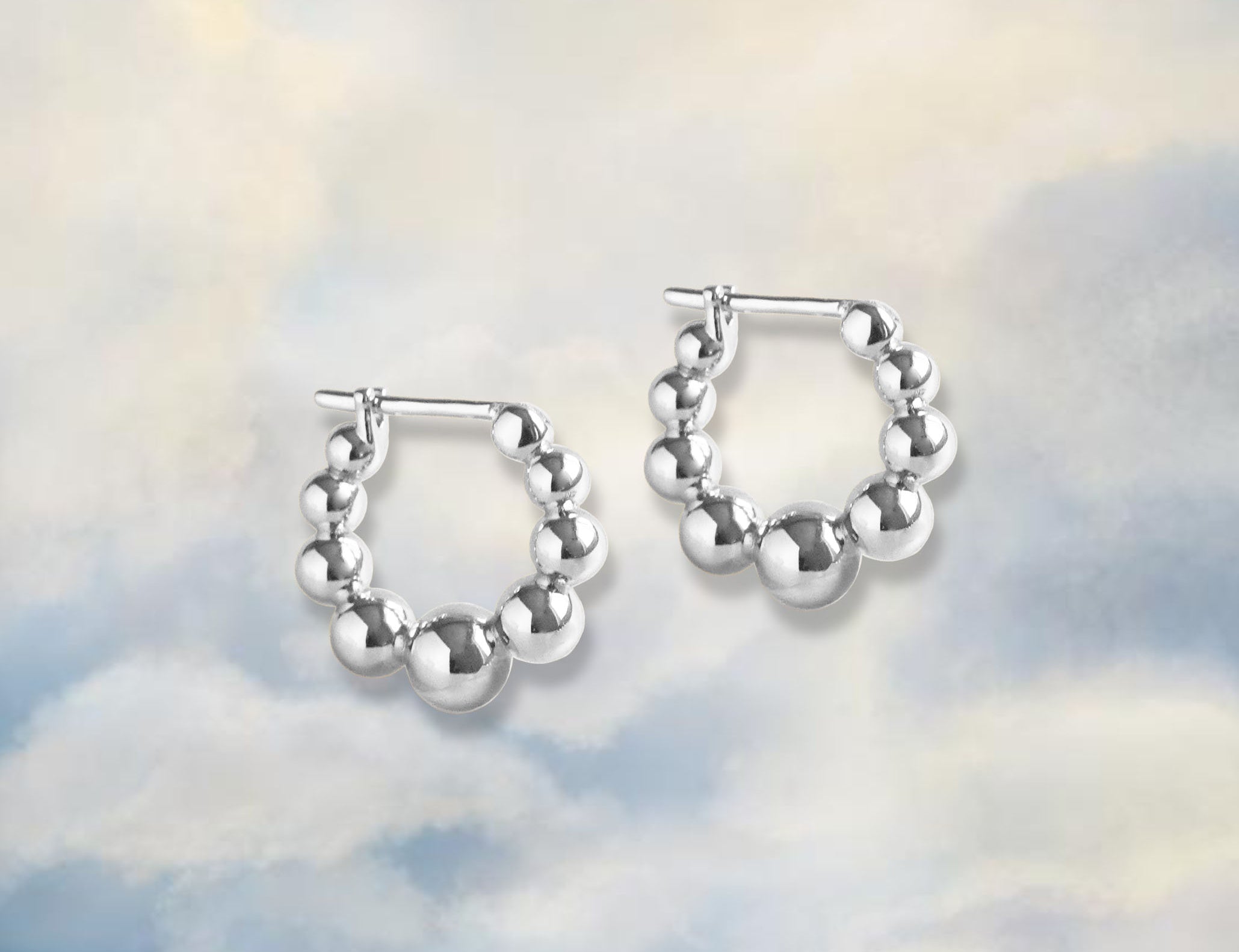 Bobble Hoop Earrings - Junk Jewels
