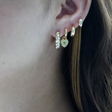 Opal Huggie Hoop Earrings - Junk Jewels