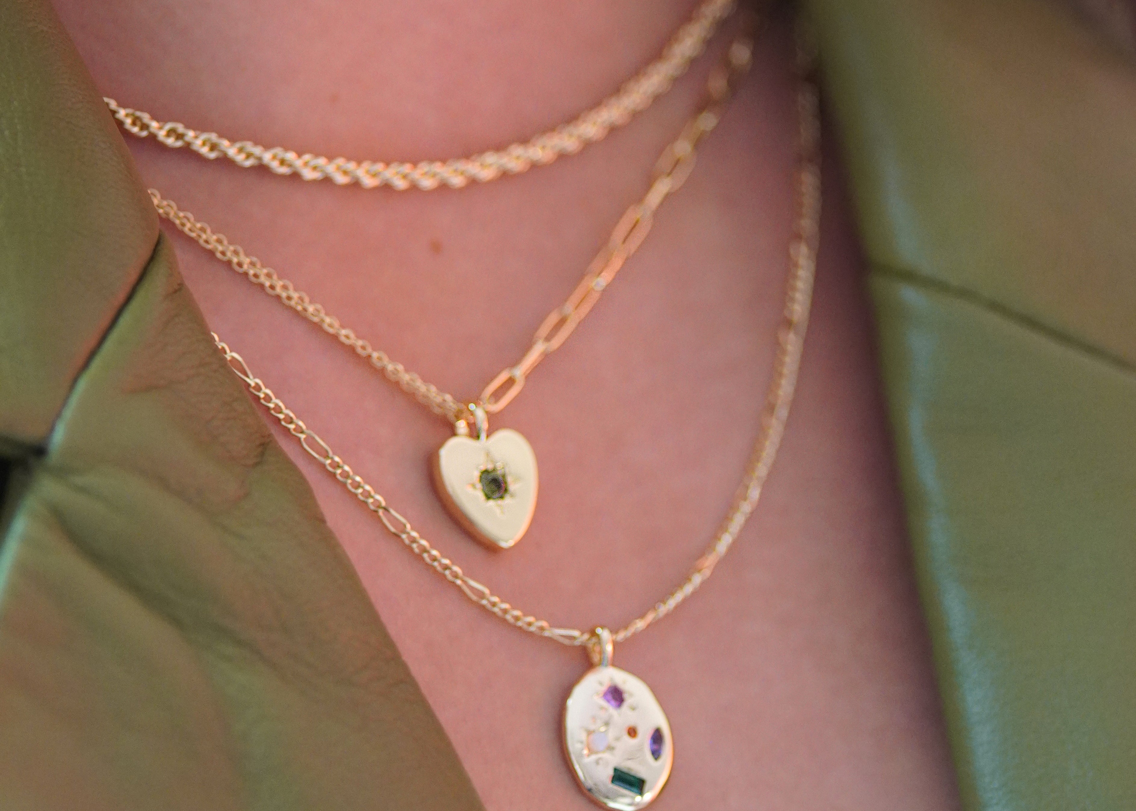 Kaleidoscope Gemstone Rainbow Necklace - Junk Jewels