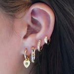 Kaleidoscope Gemstone Hoop Earrings - Junk Jewels