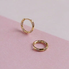 Jewelled Hoop Earrings - Junk Jewels