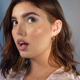 Kaleidoscope Gemstone Hoop Earrings - Junk Jewels