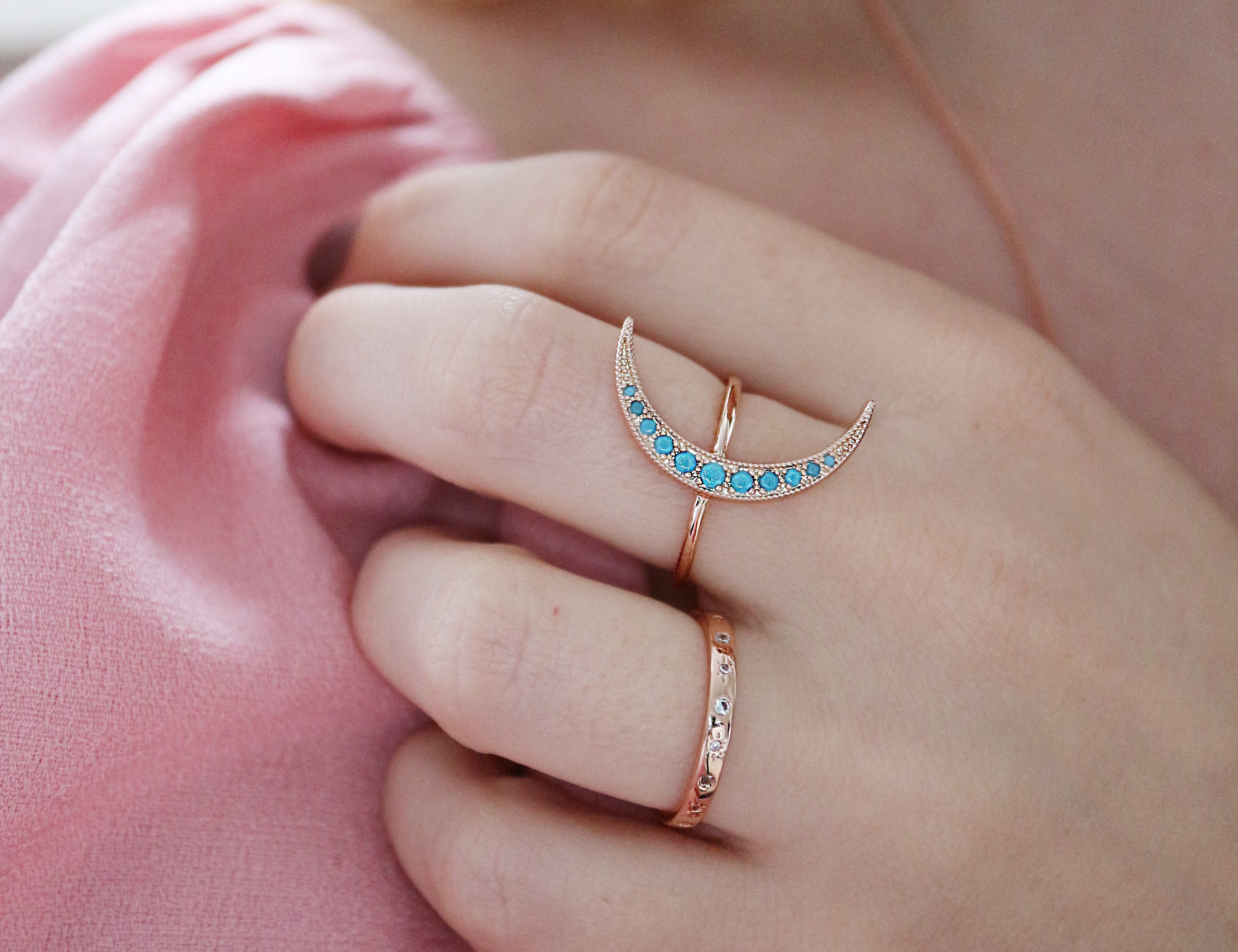 Moon Crescent Ring - Junk Jewels
