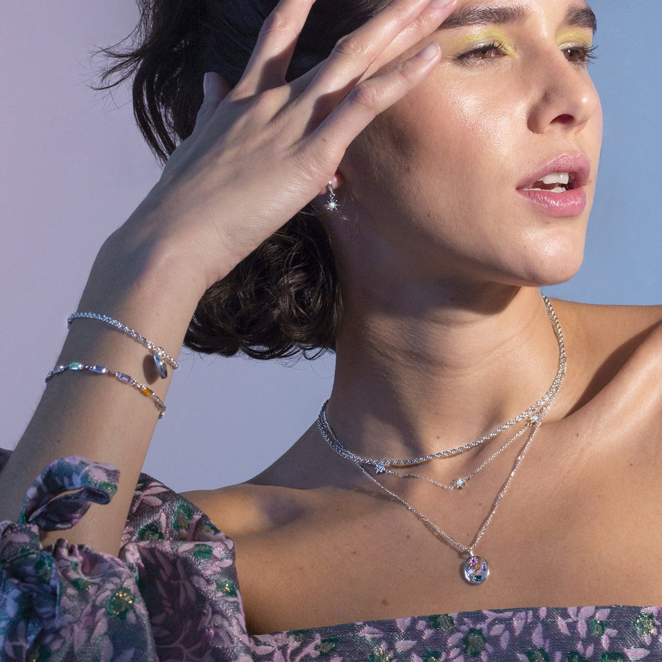 Triple Opal Starburst Necklace - Junk Jewels
