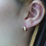 Opal Huggie Hoop Earrings - Junk Jewels