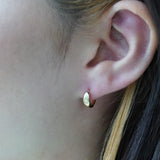 Opal Huggie Hoop Earrings - Junk Jewels