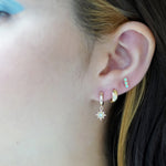 Opal Huggie Hoop Earrings - Junk Jewels