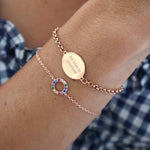 'Be True To Yourself' Engraved Disc Bracelet - Junk Jewels