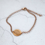 'Be True To Yourself' Engraved Disc Bracelet - Junk Jewels