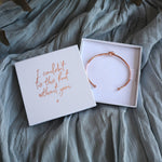 'I Couldn't Tie The Knot Without You' Bridesmaid Bangle - Junk Jewels