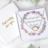 Infinity Knot Necklace Bridesmaid Gift - Junk Jewels