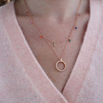 Rainbow Jewelled Necklace - Junk Jewels