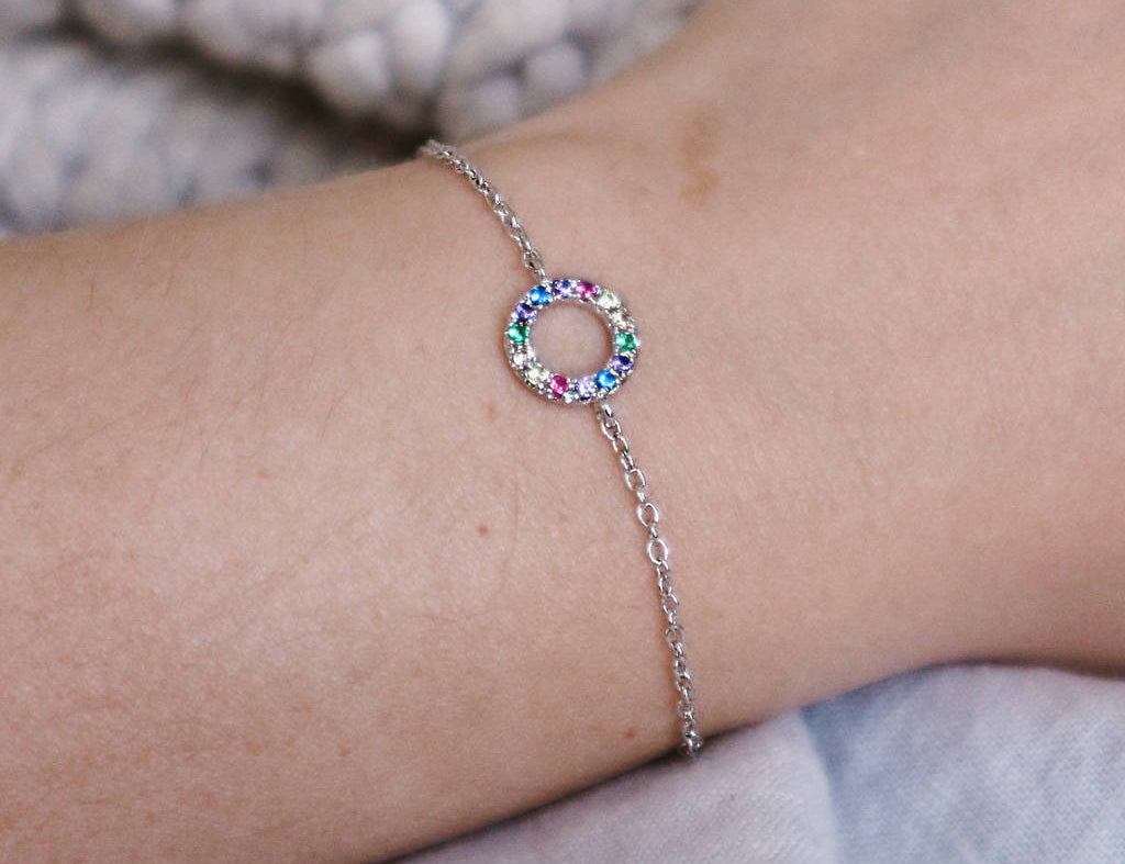 Rainbow Circle Bracelet - Junk Jewels