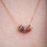 Rainbow Discs Necklace - Junk Jewels