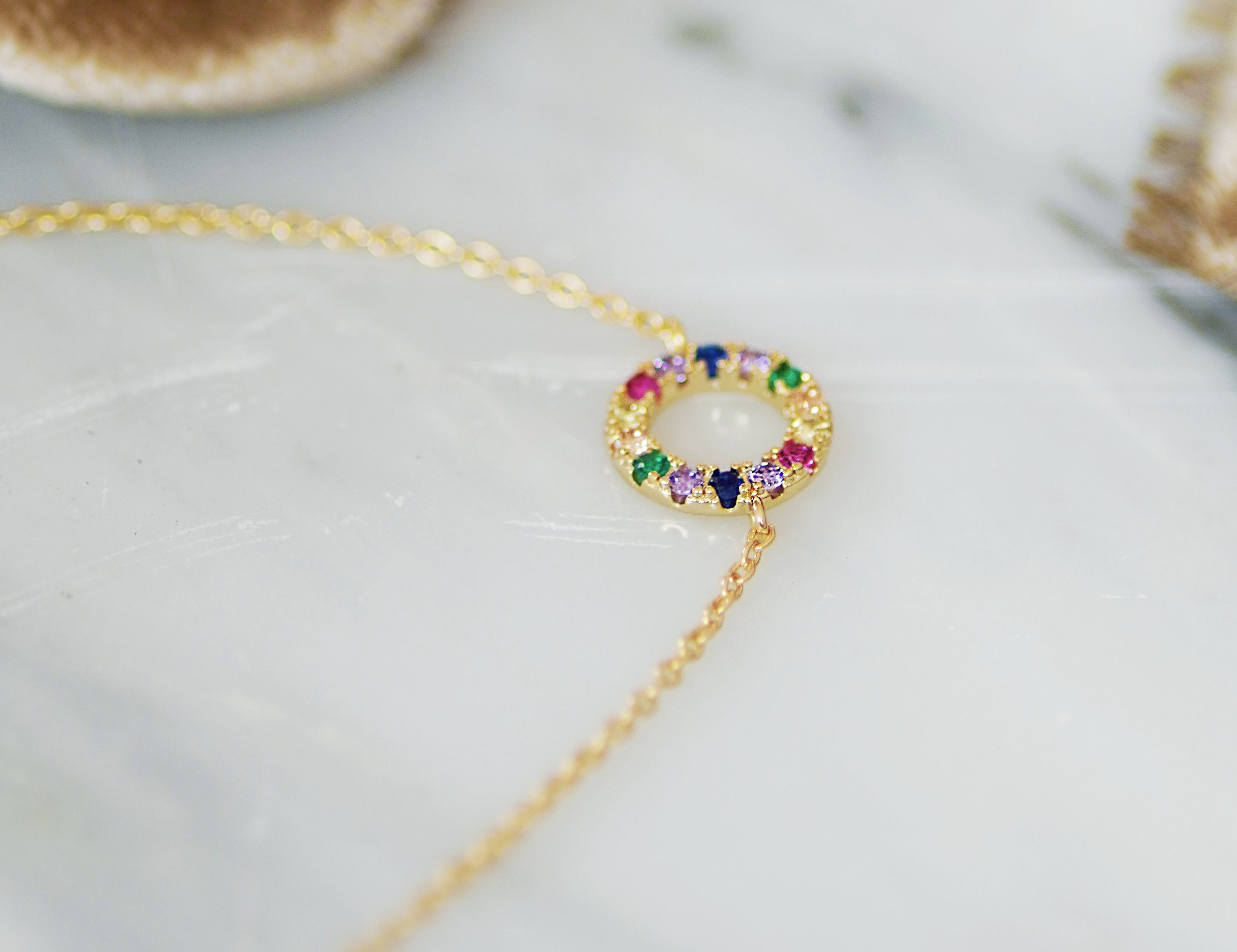 Rainbow Circle Bracelet - Junk Jewels