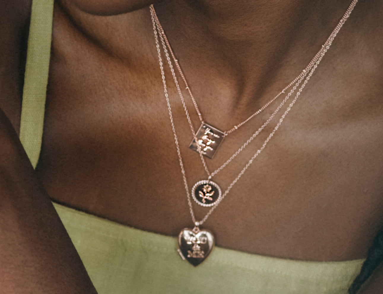 Rose Coin Necklace - Junk Jewels