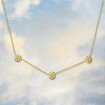 Triple Daisy Chain Necklace - Junk Jewels
