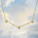 Triple Daisy Chain Necklace - Junk Jewels
