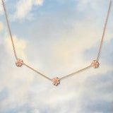 Triple Daisy Chain Necklace - Junk Jewels