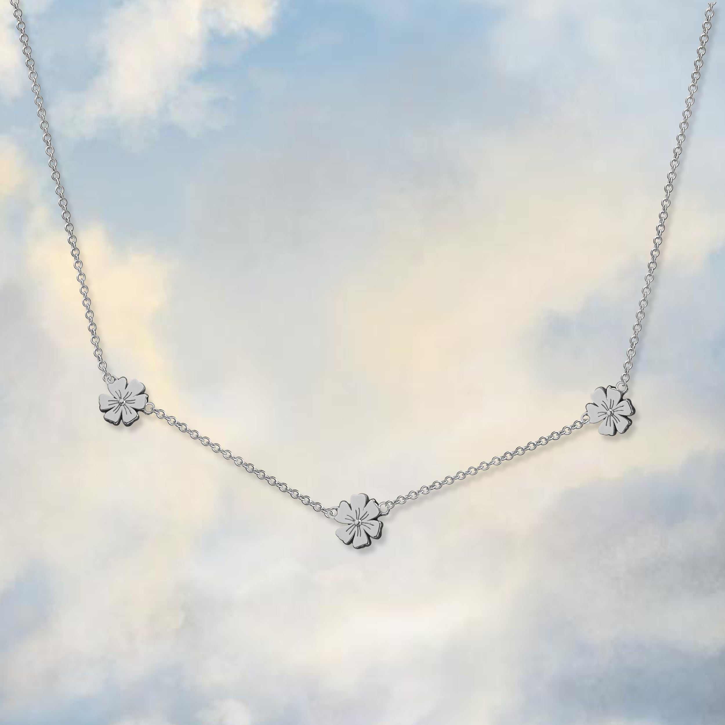 Triple Daisy Chain Necklace - Junk Jewels
