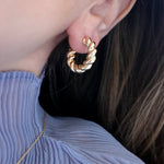 Twisted Hoop Earrings - Junk Jewels