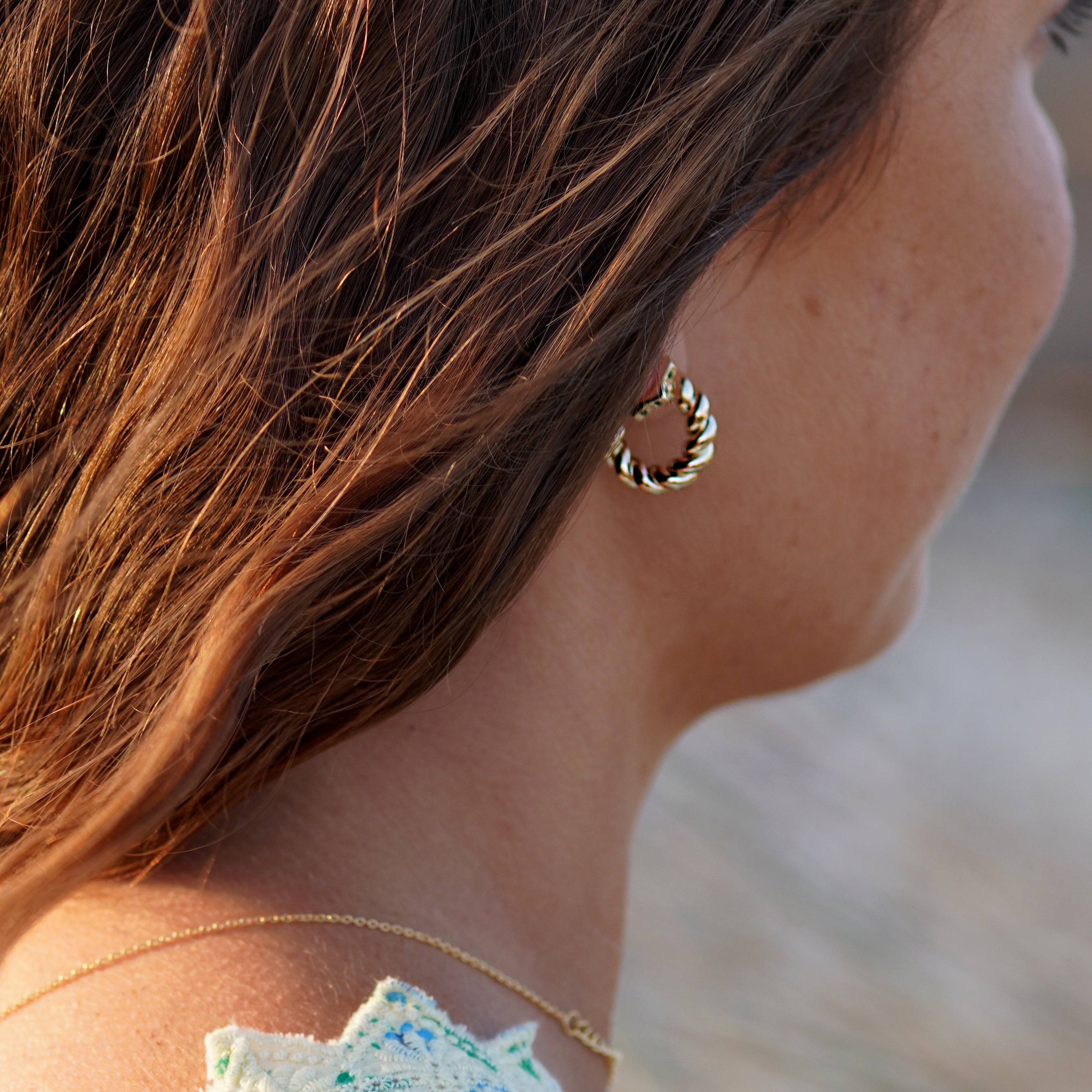 Twisted Hoop Earrings - Junk Jewels