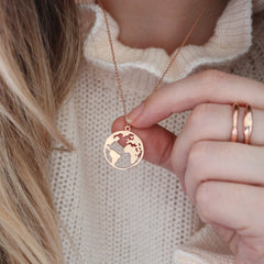 World Map Coin Necklace - Junk Jewels
